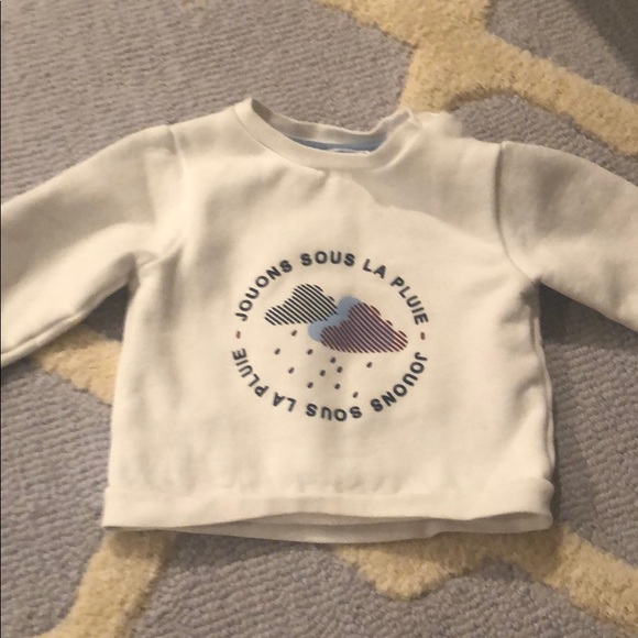 18 month white sweatshirt